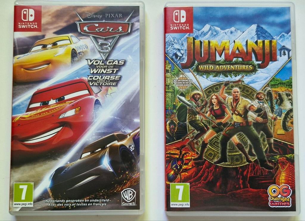 Nintendo Switch Games: Cars 3 & Jumanji Wild Adventures, Spelcomputers en Games, Games | Nintendo Switch, Avontuur en Actie, 1 speler