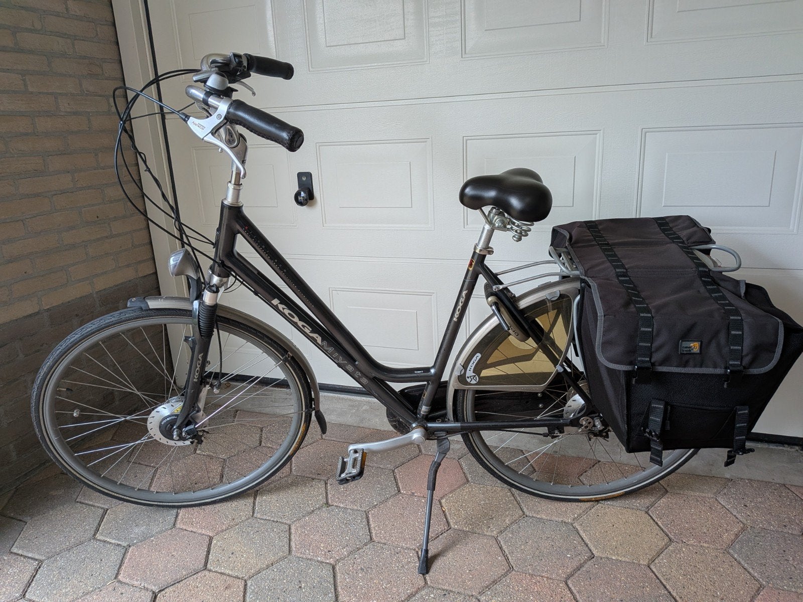 Koga Miyata damesfiets met versnellingen en fietstassen, Fietsen en Brommers, Gebruikt, Velgrem, Versnellingen, 50 tot 53 cm