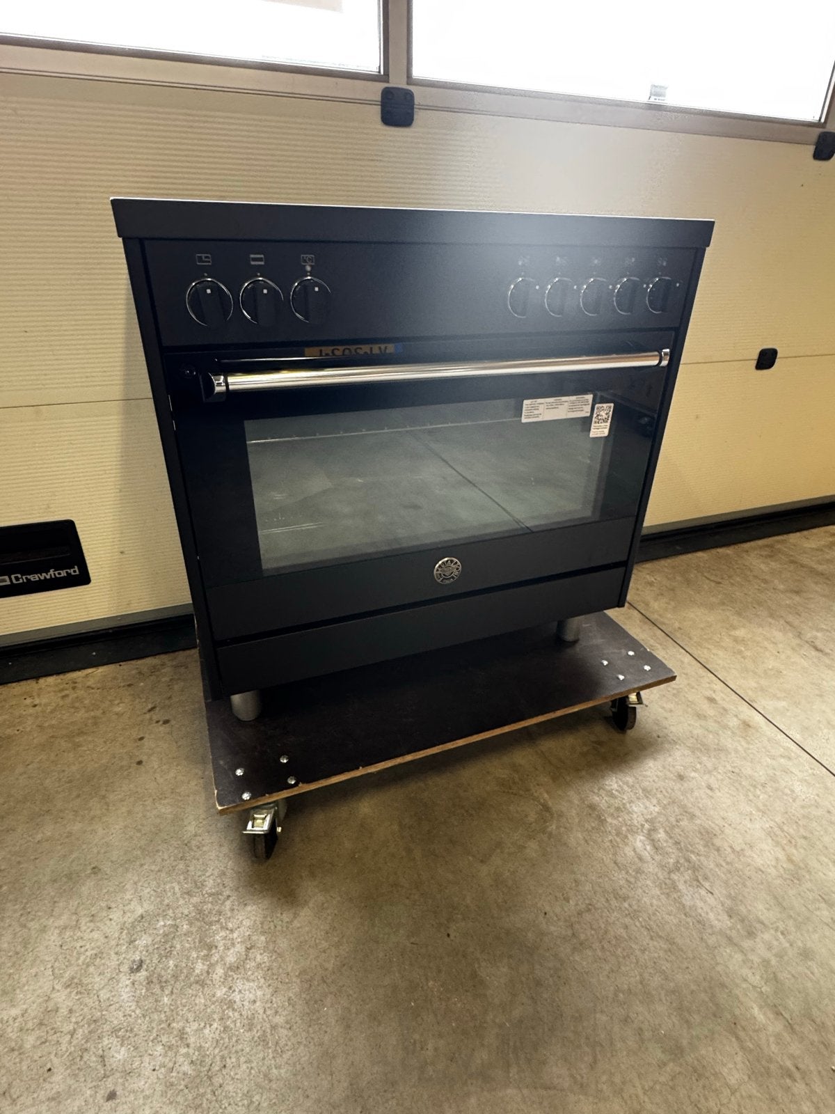 Bertazzoni Luxe Inductie Fornuis 90cm - Mat Zwart, Ophalen, 60 cm of meer, Zo goed als nieuw, Energieklasse A of zuiniger