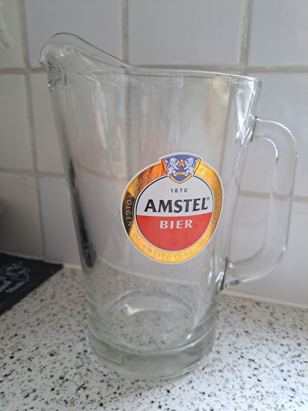 Amstel Bier Glazen Kan - Vintage Stijl, Ophalen, Nieuw, Glas of Glazen, Amstel