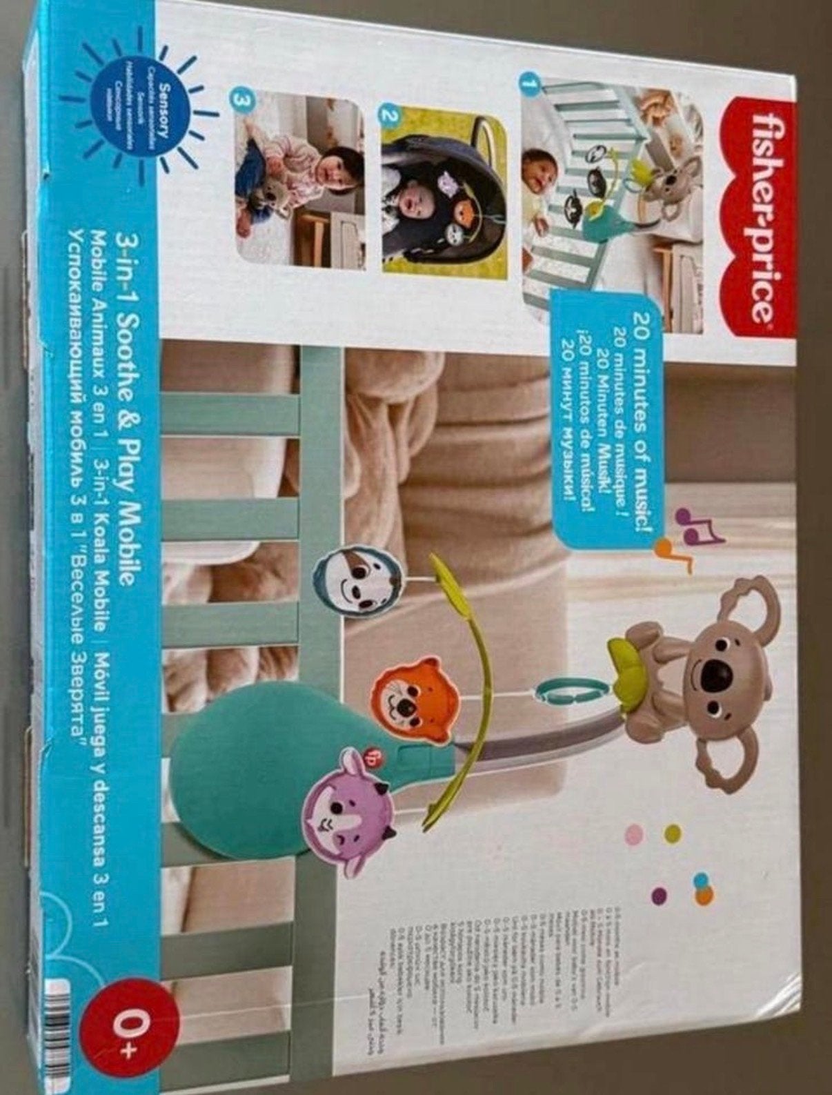 Fisher-Price 3-in-1 Soothe & Play Koala Mobiel, Ophalen of Verzenden, Nieuw, Mobiel, Met geluid