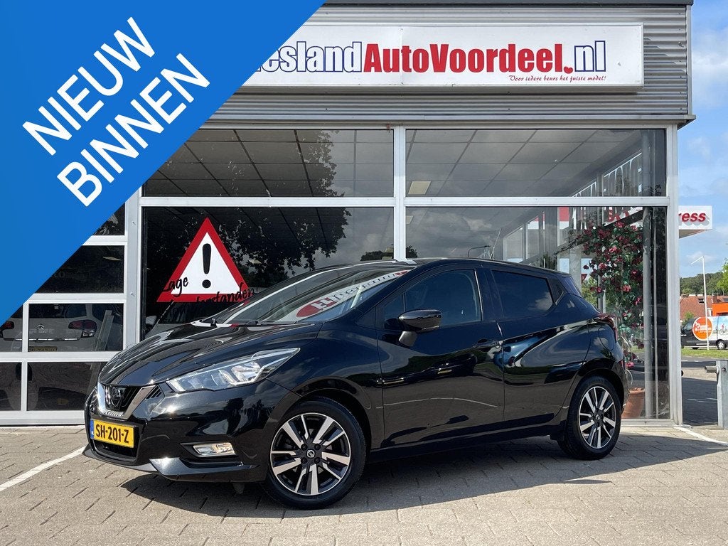 Nissan Micra 0.9 IG-T N-Connecta /Cruise/Clima/Camera/2018/, Auto's, Nissan, Voorwielaandrijving, 898 cc, Stof, Euro 6