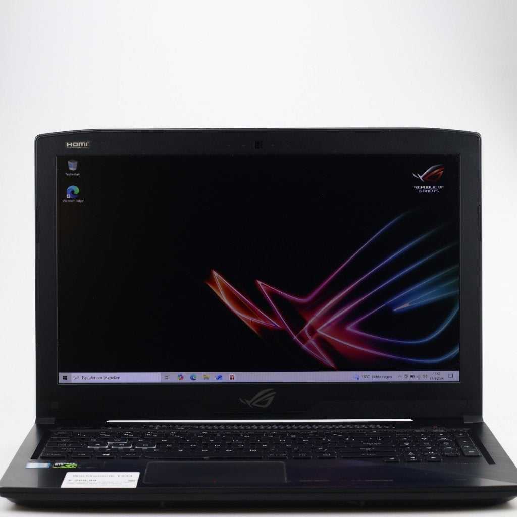 Asus Rog Strix GL503VD i7-7700U 8GB 256GB GTX 1050 Laptop, Asus, Zo goed als nieuw, Support@asus.com, No. 15, Li-Te Road, Beitou District
Taipei 112
Taiwan