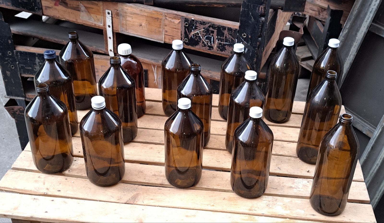 fles flessen apothekersflessen decoratie, Ophalen of Verzenden