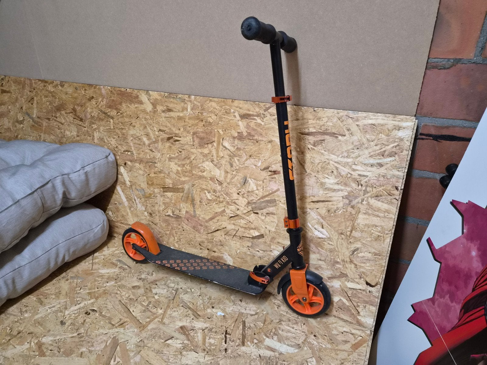 Wild Kid Step - Zwart/Oranje Stuntstep, Fietsen en Brommers, Steps, Ophalen of Verzenden, Gebruikt, Gewone step, Wild Kid