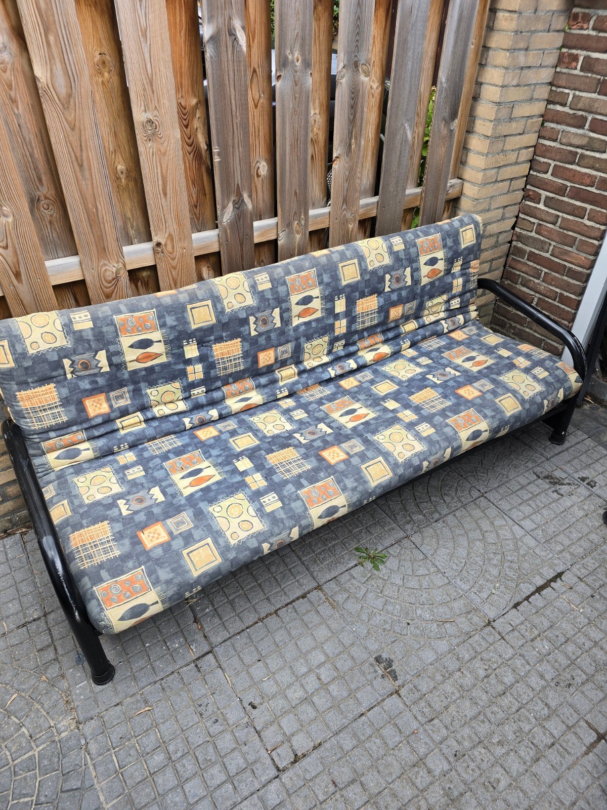 Twijfelaar slaapbank met metalen frame, Ophalen, Twijfelaar, 140 cm