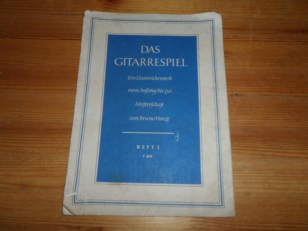 Das gitarrespiel heft 1 - bruno henze, Ophalen of Verzenden, Artiest of Componist, Populair, Gitaar