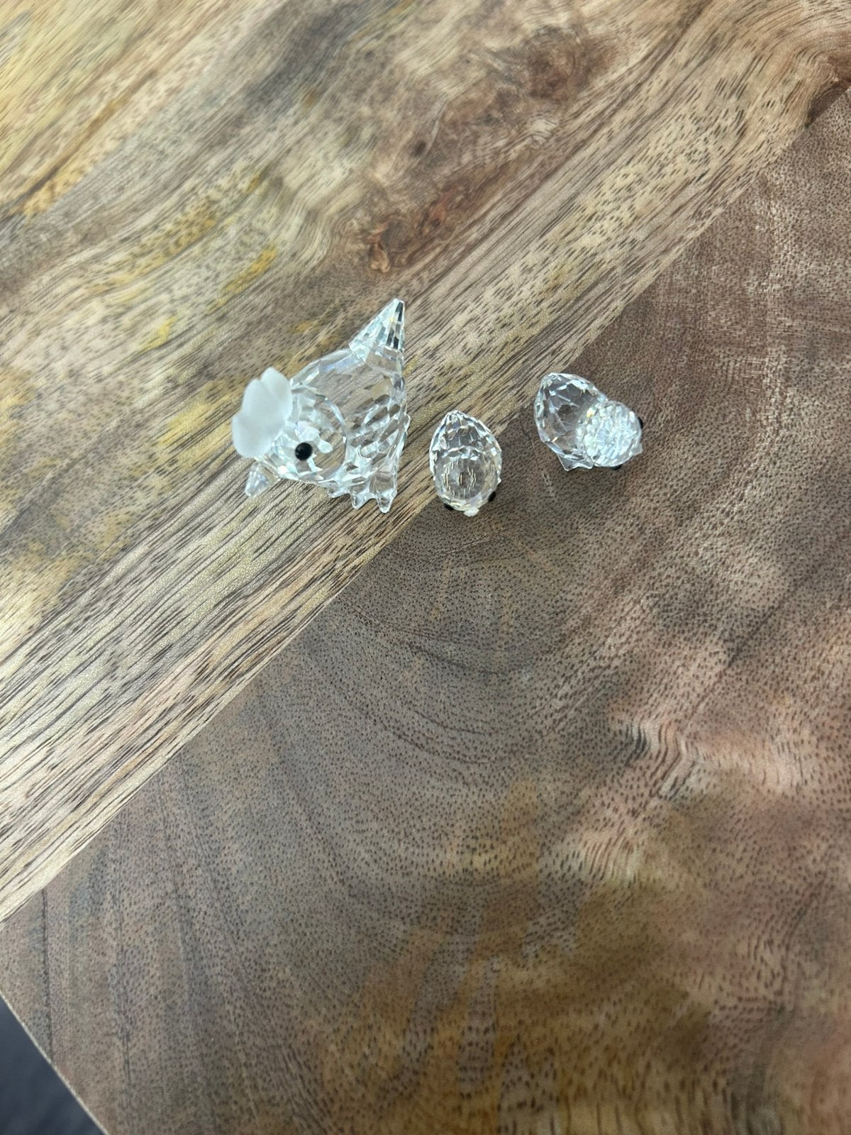 3 beeldjes 2 kleine 1 grote set swarovski, Ophalen, Zo goed als nieuw