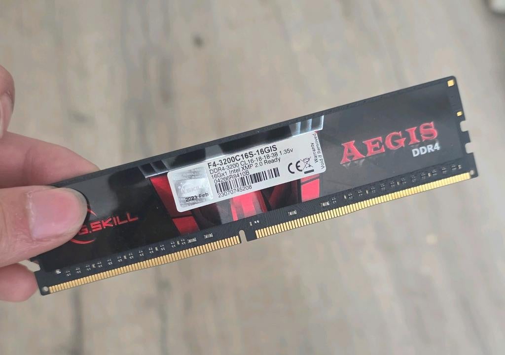 16GB DDR4-3200mhz ram, Computers en Software, Gebruikt, DDR4, Ophalen of Verzenden, Desktop