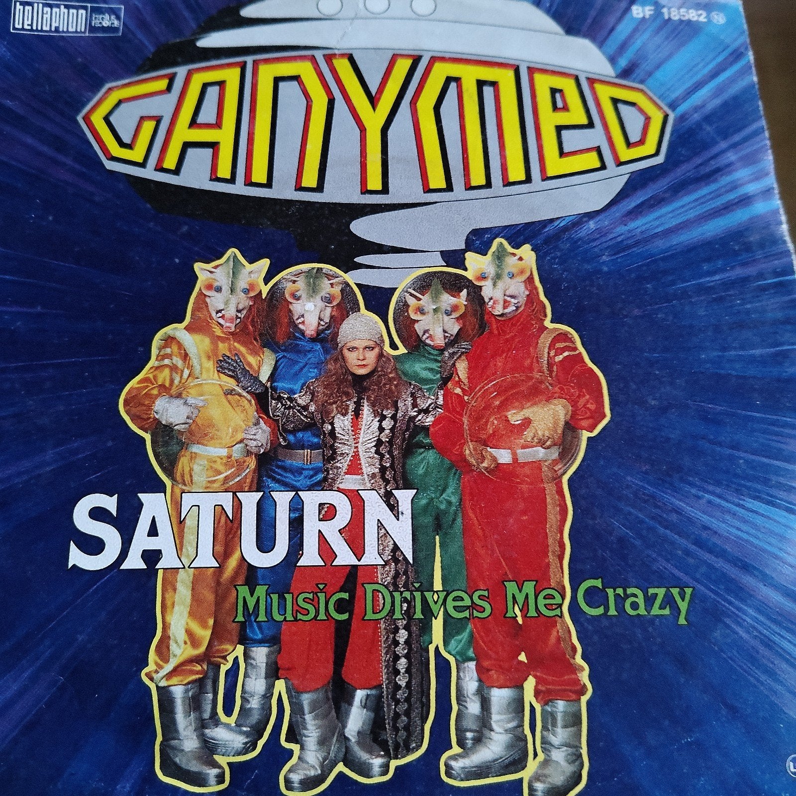 Ganymed - Saturn / Music Drives Me Crazy (7 inch vinyl), Ophalen of Verzenden, Gebruikt, 7 inch, EP