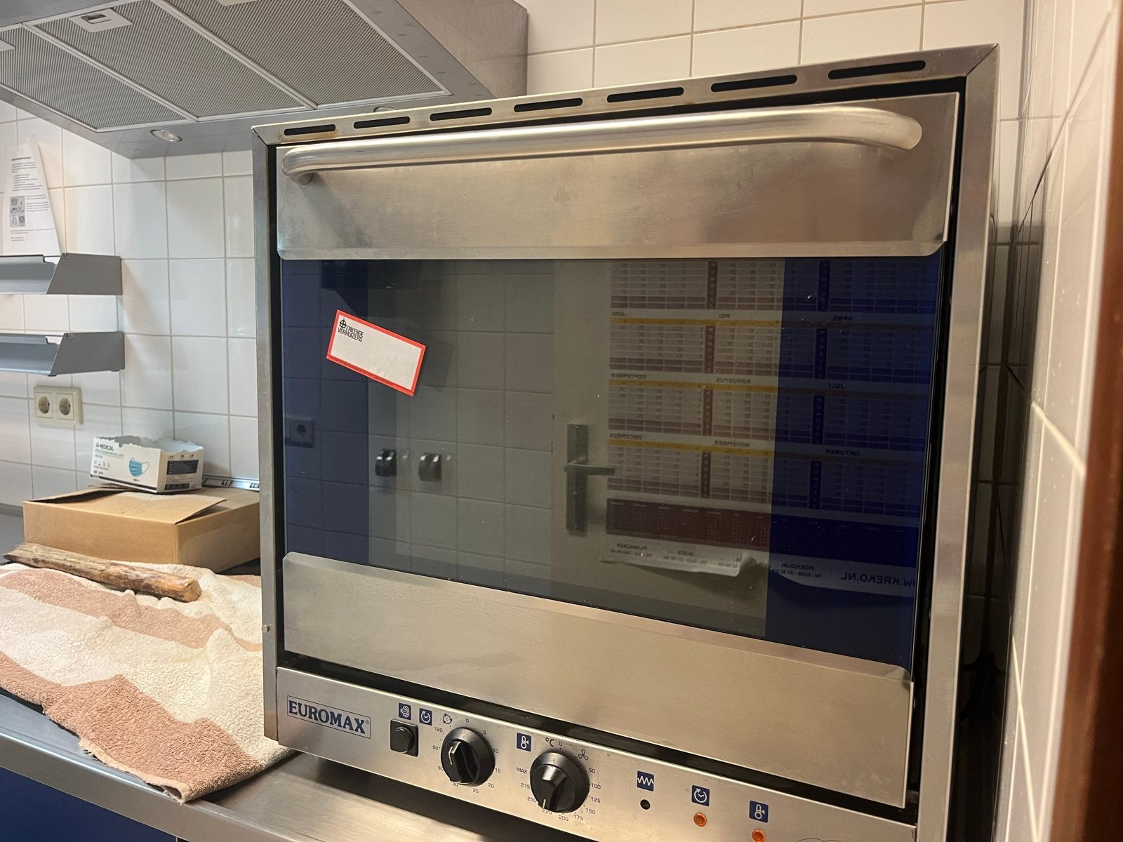 Euromax Oven - Ideaal voor Camping of Escape Room, Ophalen, Oven, Vrijstaand, Gebruikt