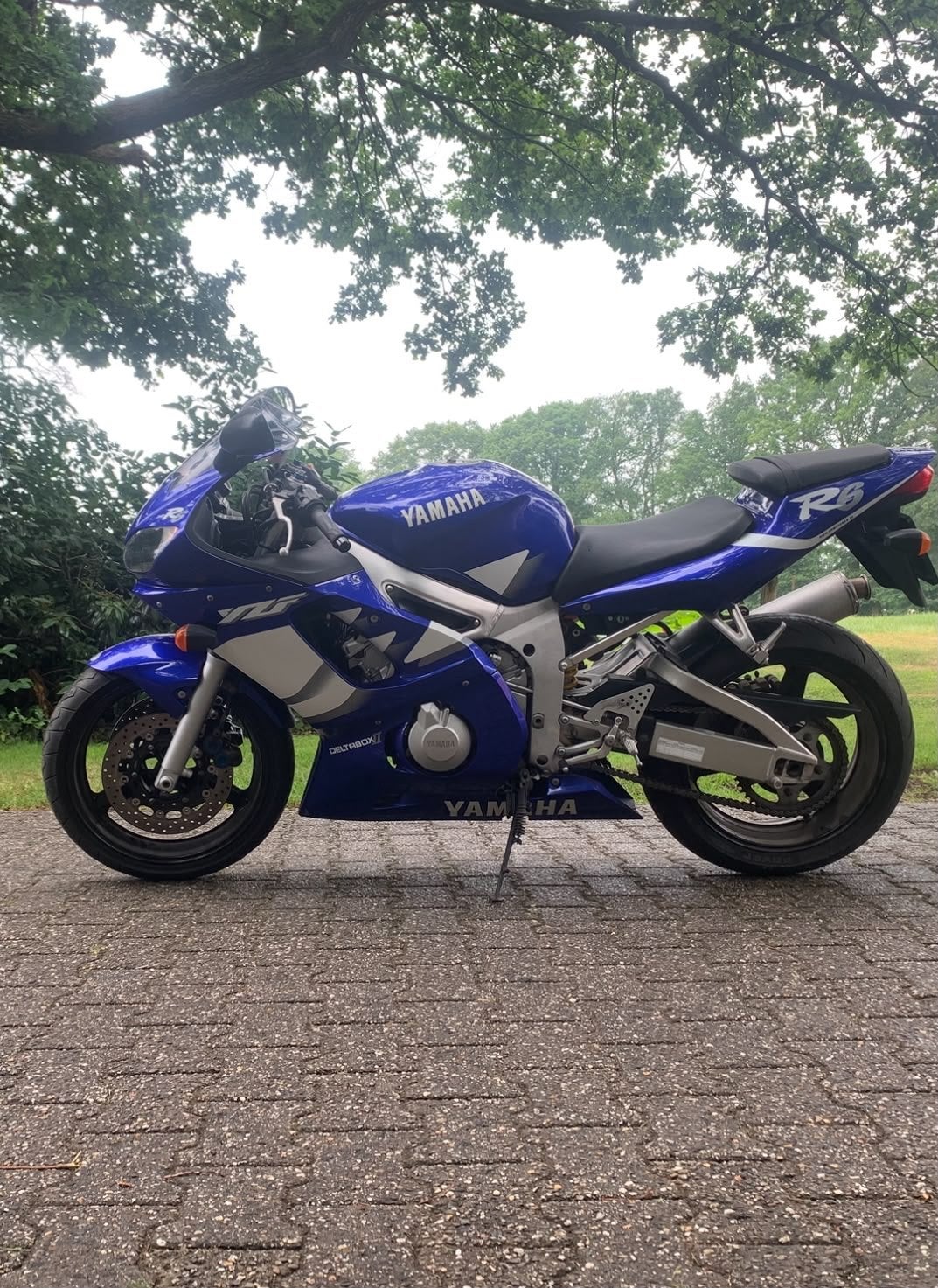 Yamaha R6 Sportmotor - Blauw, Goede Staat, Motoren, Motoren | Yamaha, Sportuitlaat, 4 cilinders, Motorrijbewijs A, Gebruikt