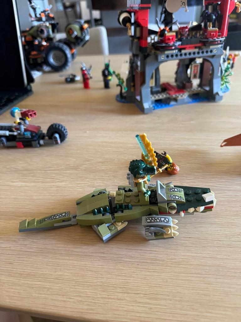 LEGO Chima Krokodil met Crocs - Leuk voor Spelers & Verzamel, Gebruikt, Overige thema's, Lego, Ophalen of Verzenden