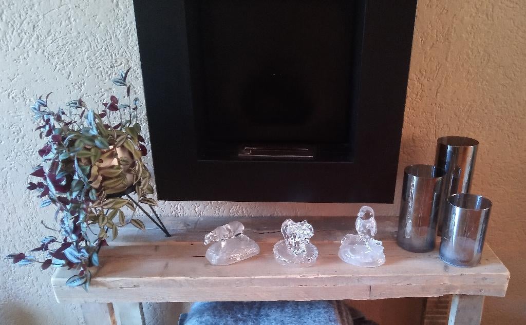 Beeld Glas Olifant Beer Uil, Ophalen of Verzenden, Zo goed als nieuw, Dier