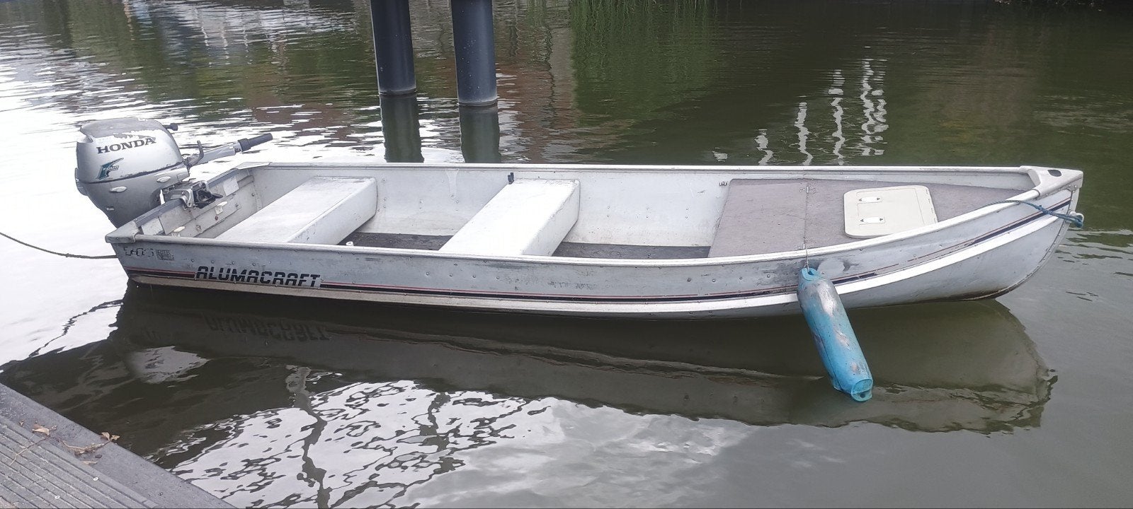 Boot en buitenboordmotoren te koop. Yamaha, Honda 4-10 pk, Watersport en Boten, Benzine, Gebruikt, Buitenboordmotor, Aluminium