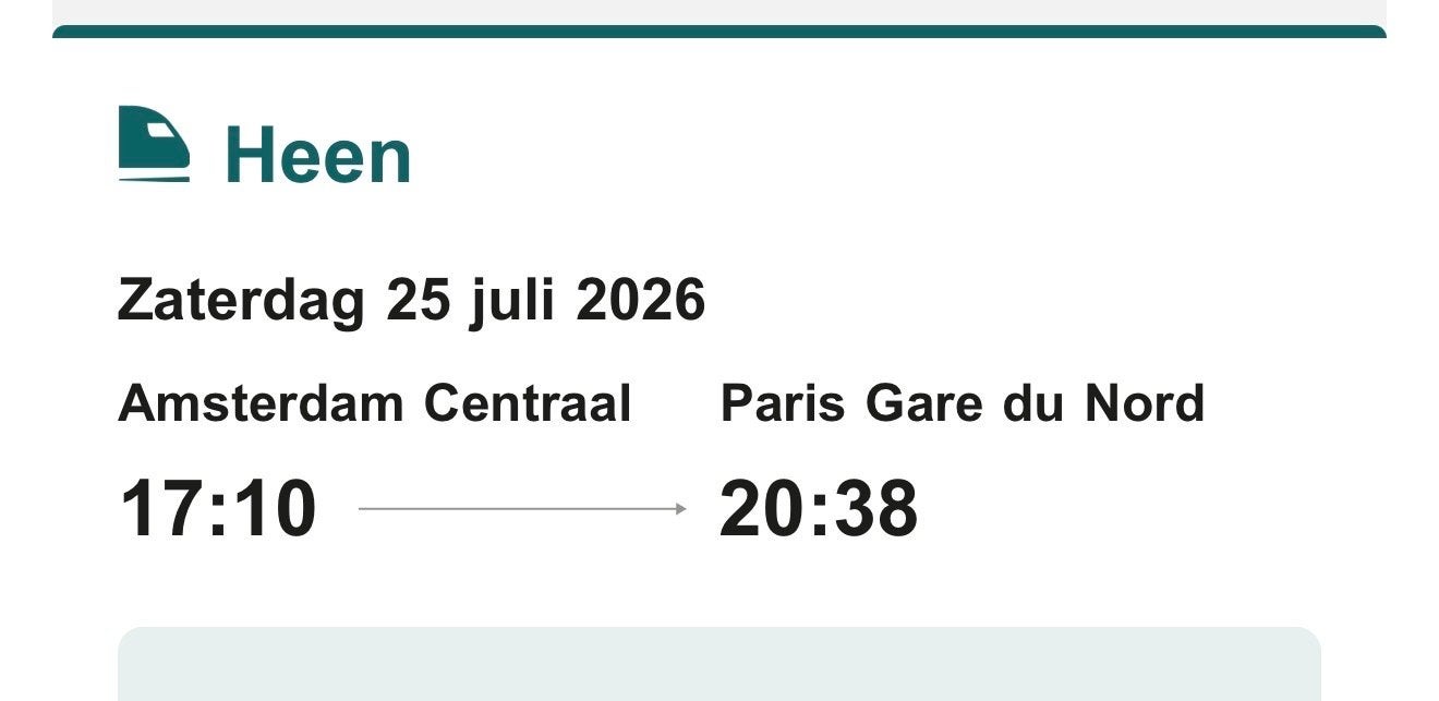 Eurostar, Twee personen, Trein, Buitenland, Met bestemming of datum