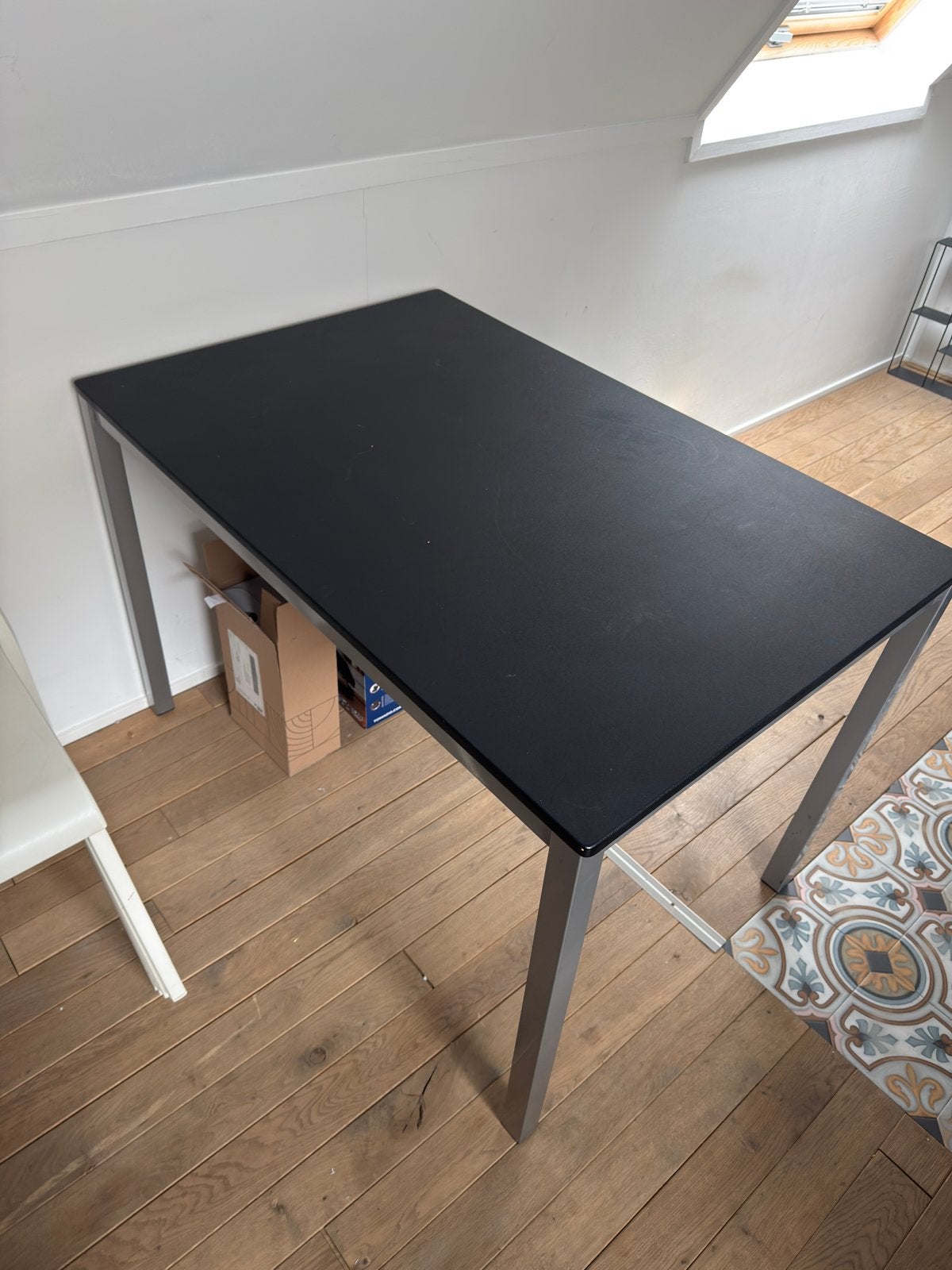 Tafel en stoelen, Ophalen, Zo goed als nieuw, Rechthoekig, 50 tot 100 cm