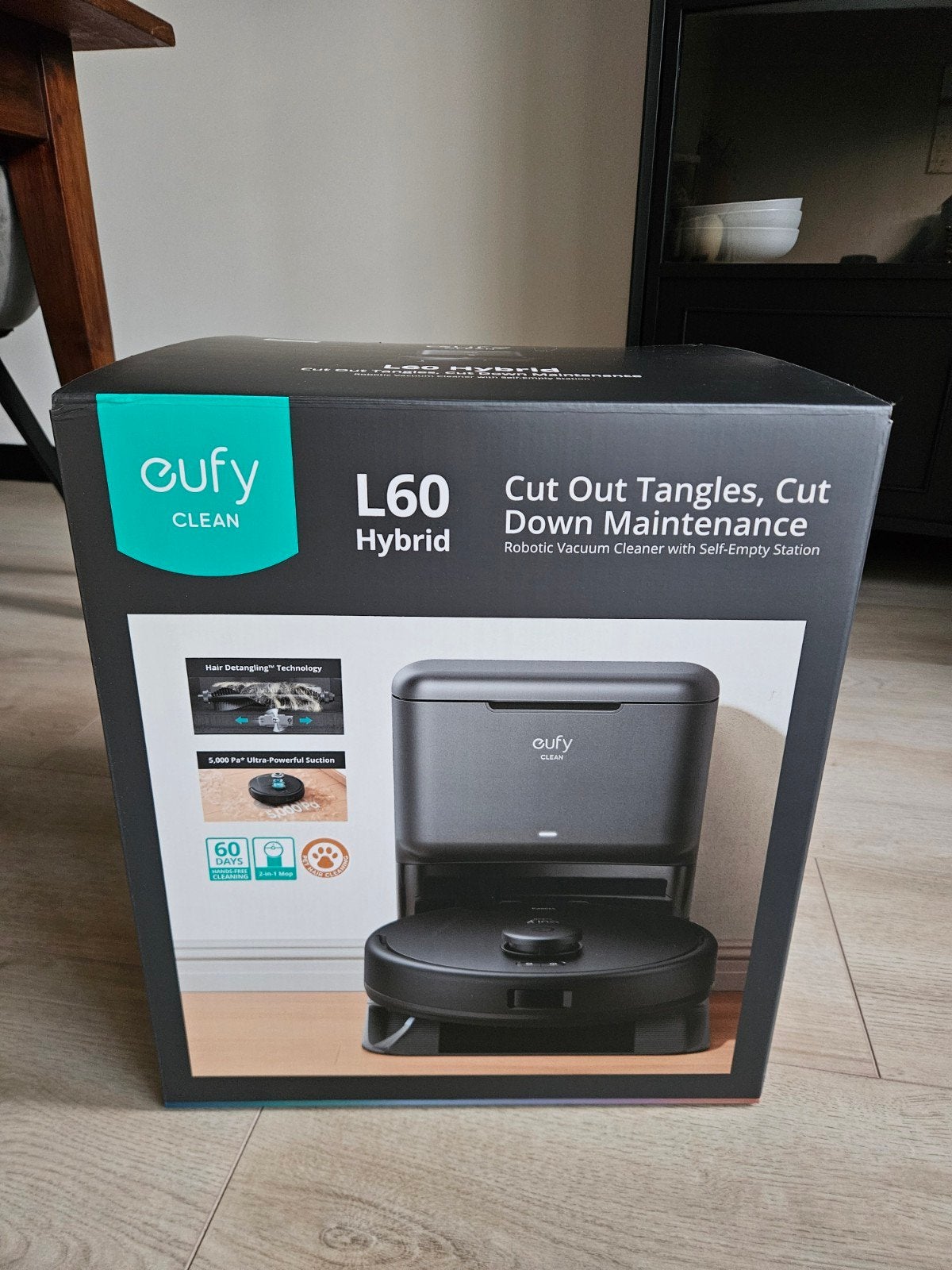 Eufy L60 Hybrid Robotstofzuiger met zelflegende station, Ophalen of Verzenden, Robotstofzuiger