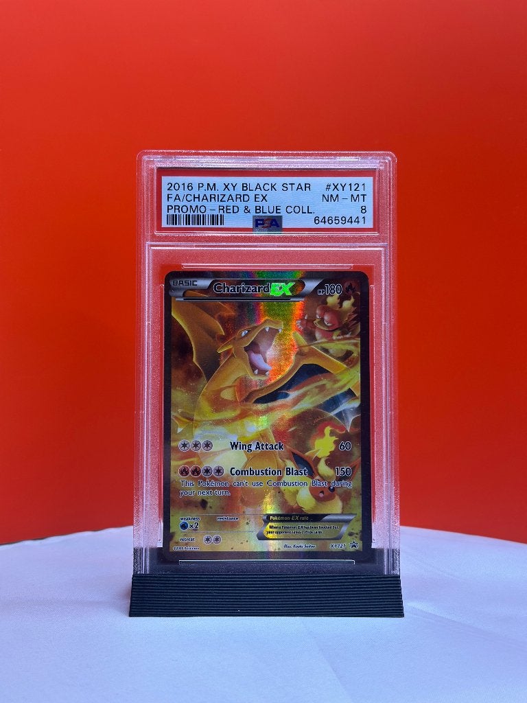 PSA 8 Charizard EX Black Star Promo XY121, Ophalen of Verzenden, Nieuw, Overige typen, Foil
