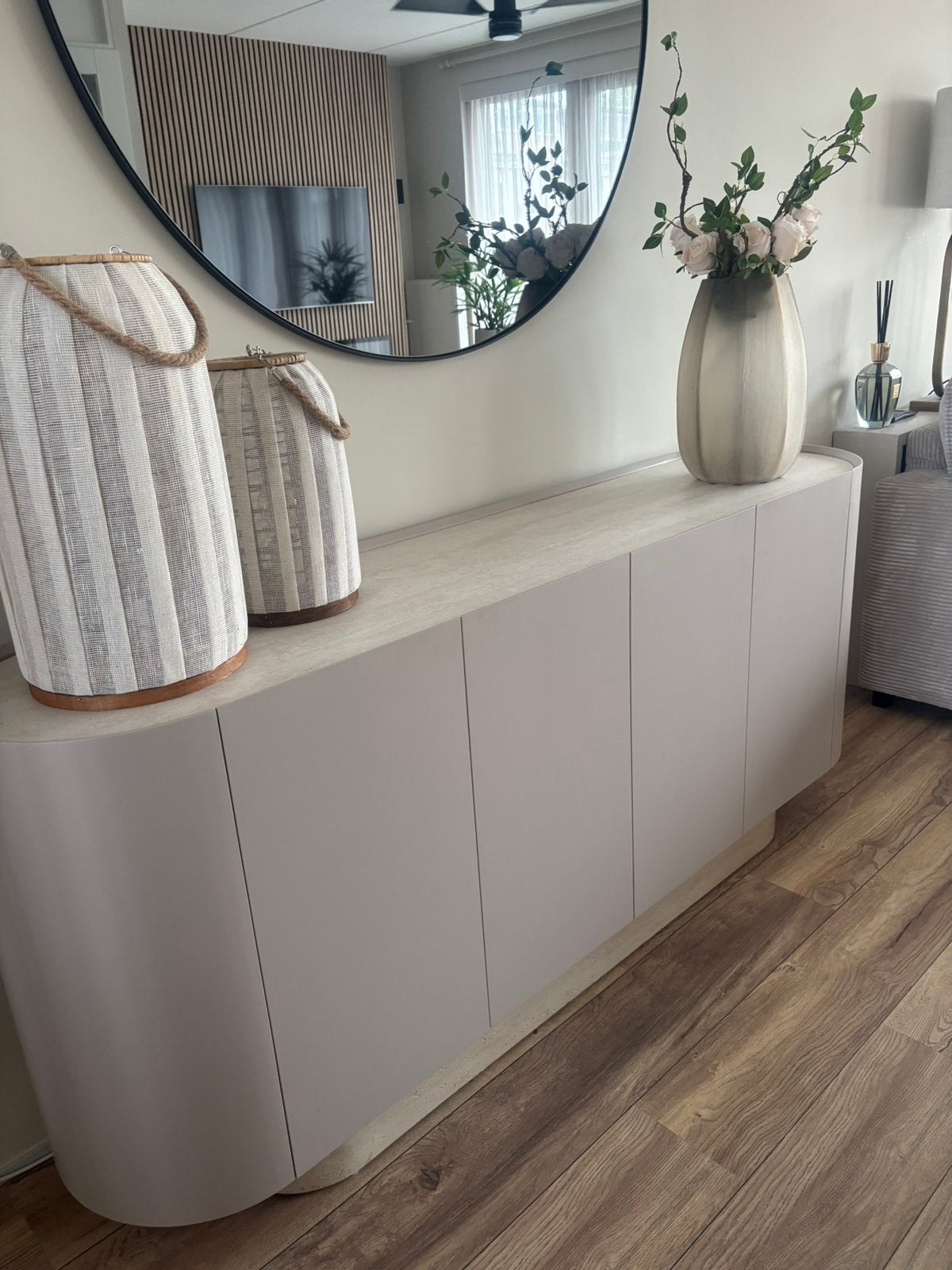 Stijlvol dressoir 180x42x80 cm - Modern design, Ophalen, Overige materialen, 150 tot 200 cm, Zo goed als nieuw