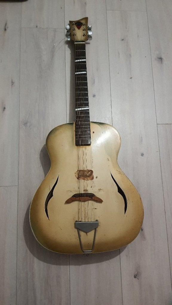 Jazzgitaar jaren 50, Ophalen of Verzenden, Gebruikt, Klassieke of Spaanse gitaar