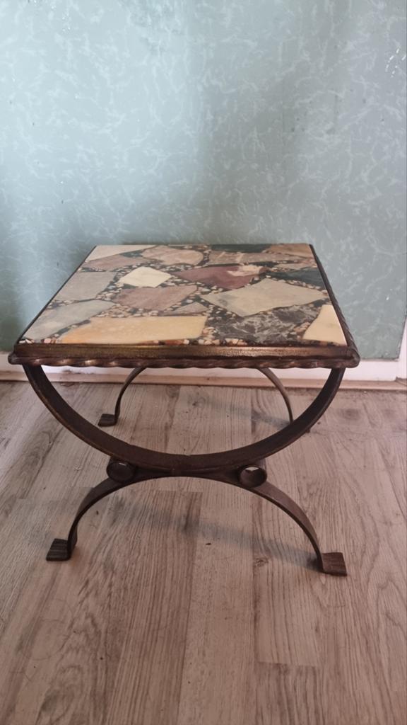 Vintage Marmeren Salontafel Set - Top Conditie, Antiek en Kunst, Antiek | Meubels | Tafels, Ophalen