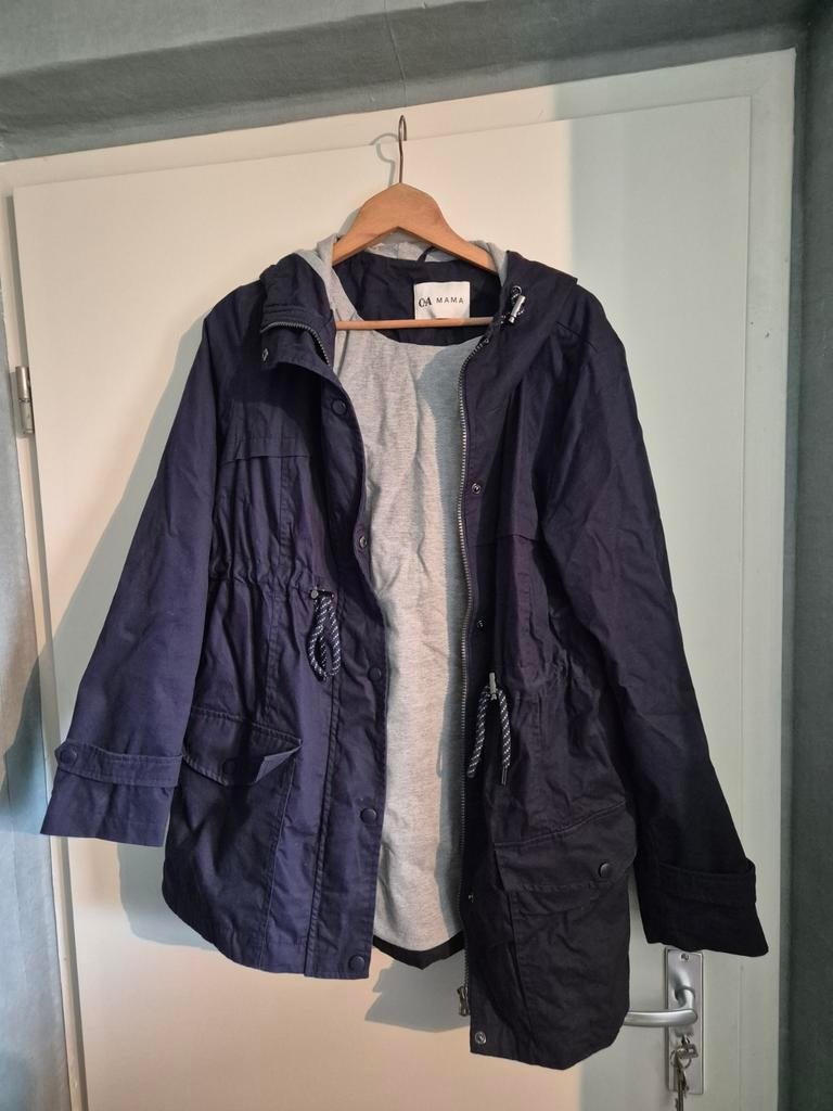 Zwangerschapsjas met draagstuk (lente/zomer) navy maat 44, C&A Mama, Ophalen of Verzenden, Zo goed als nieuw