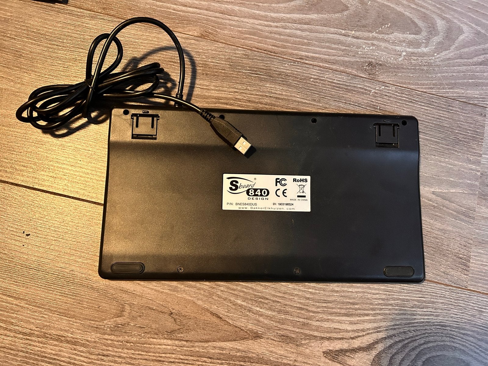BakkerElkhuizen S-board 840 Compact Ergonomisch Toetsenbord, Computers en Software, Toetsenborden, Gebruikt, Ergonomisch, Ophalen of Verzenden