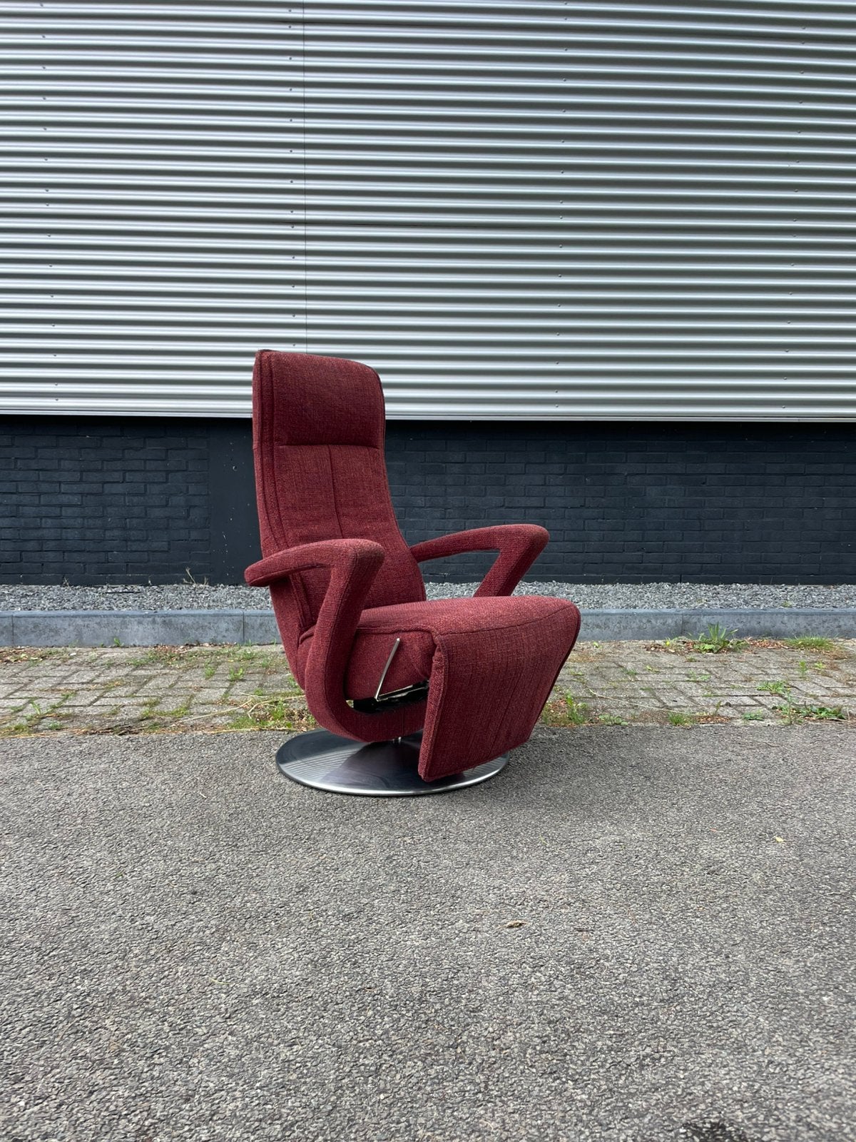Nette rode stoffen de toekomst relax fauteuil elegant model, Minder dan 75 cm, Ophalen of Verzenden, 50 tot 75 cm, A