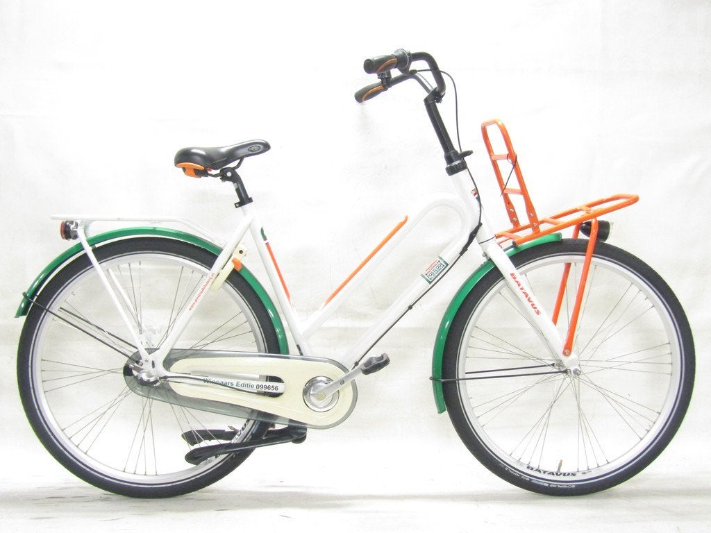Batavus Postcodeloterij wit dames 56cm 28inch, 56 cm of meer, Gebruikt, Batavus, Versnellingen