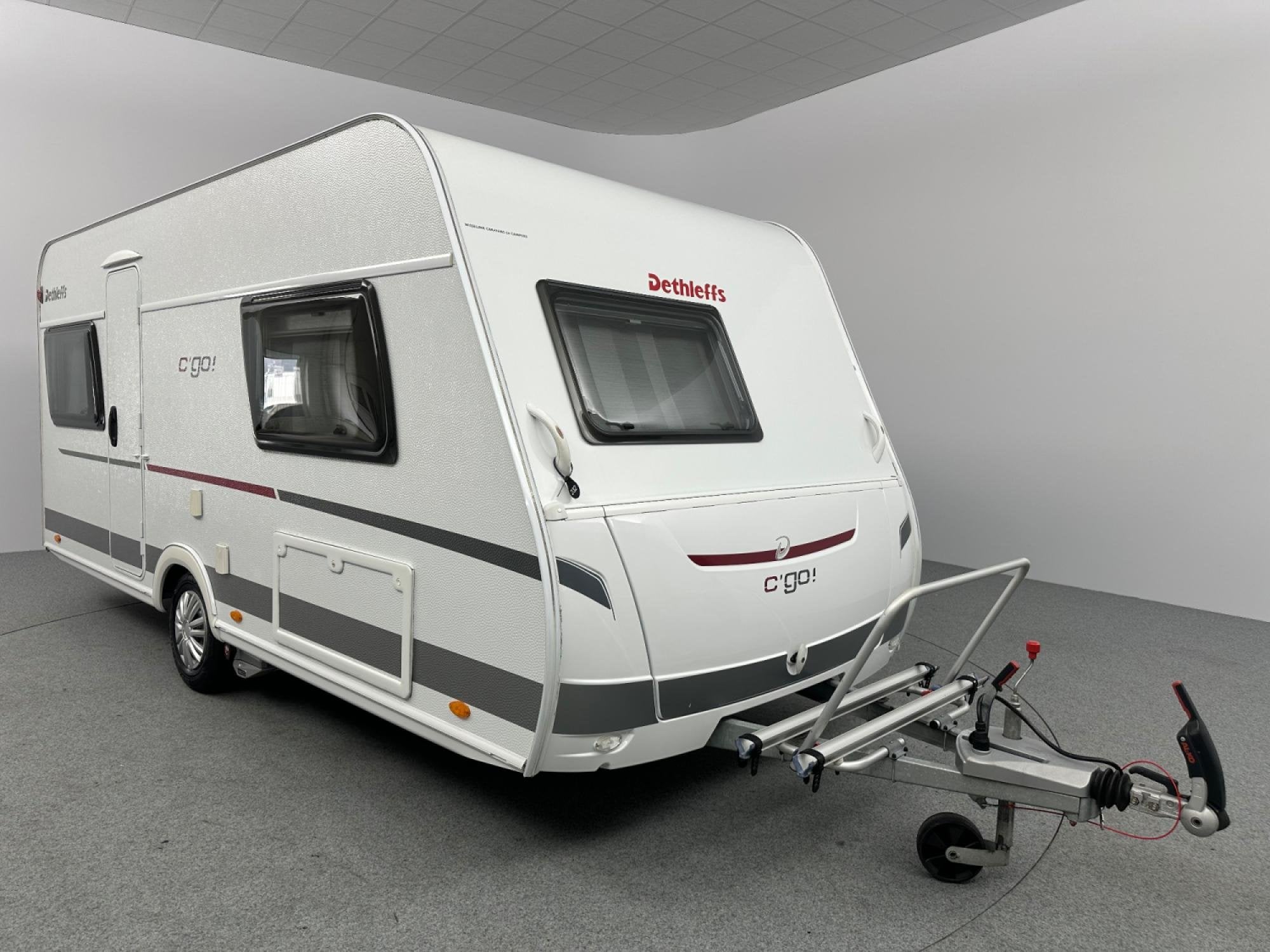 Dethleffs C GO 475 FR Mover Voortent Fietsendrager, Caravans en Kamperen, Hordeur, Rondzit, Bedrijf, Lengtebed