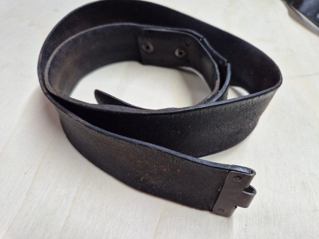 WW2 leren Duitse koppel riem, Verzamelen, Ophalen of Verzenden, Landmacht, Duitsland, Kleding of Schoenen