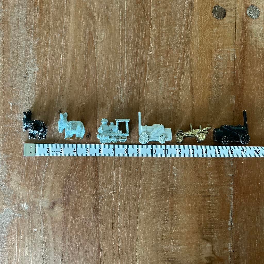 Oude miniatuur  bronzen figuurtjes, letterbak, poppenhuis, Antiek en Kunst, Ophalen of Verzenden, Brons