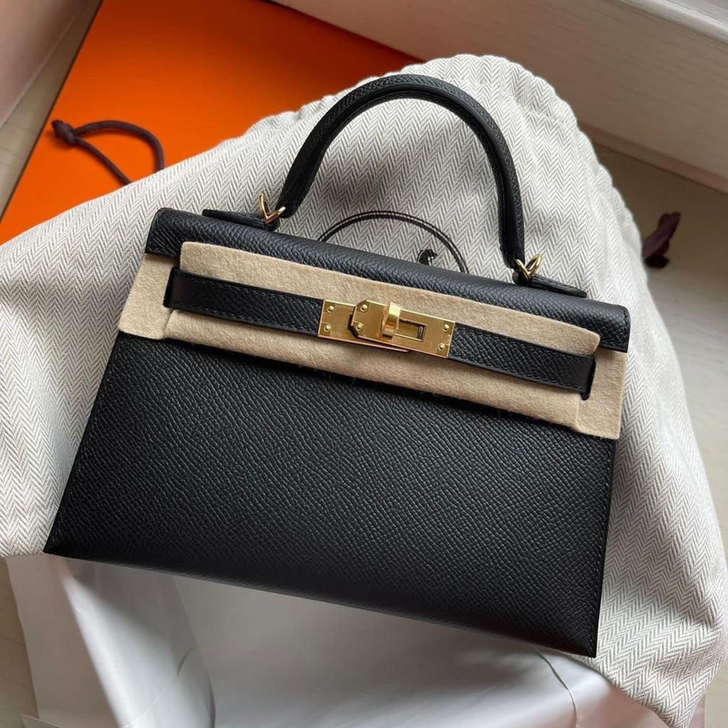 Mini Kelly bag black, Ophalen, Zo goed als nieuw, Zwart