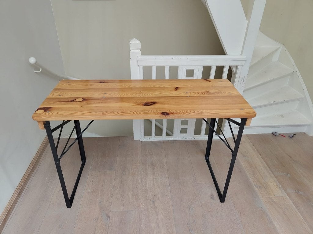 Inklapbare tafel, Ophalen, 100 tot 150 cm, Zo goed als nieuw, Rechthoekig