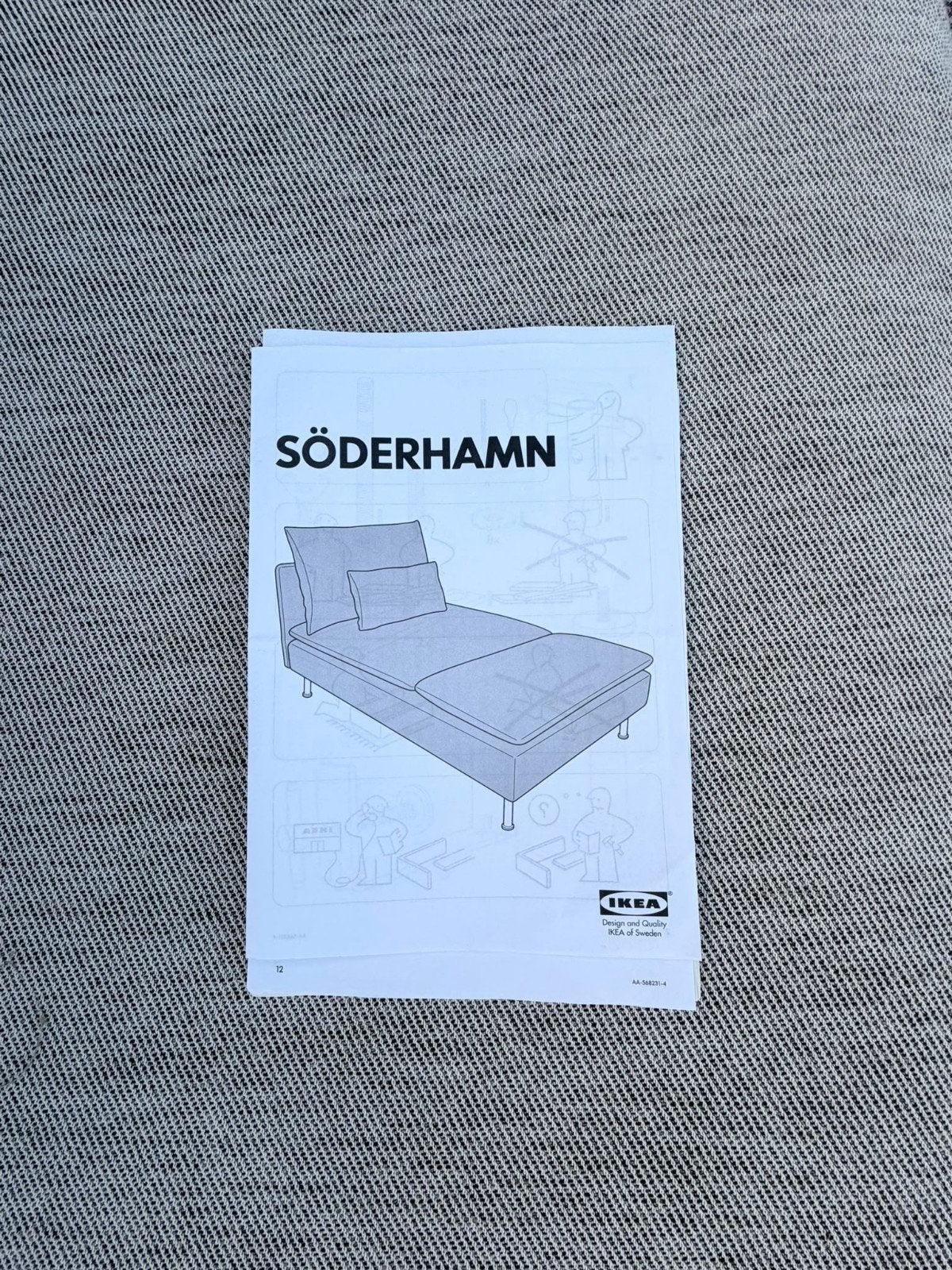 Soderhamn bank, Ophalen, Zo goed als nieuw, 75 tot 100 cm, Tweepersoons