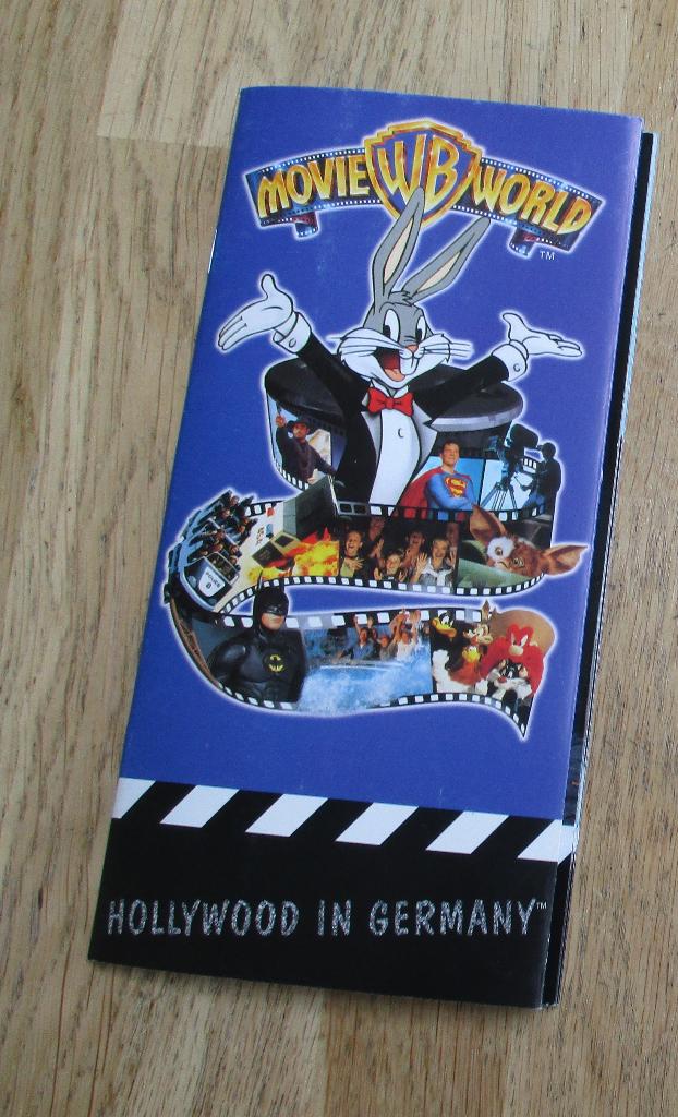 vintage folder movie world warner bros 1998 plattegrond, Ophalen of Verzenden, Zo goed als nieuw, Folder