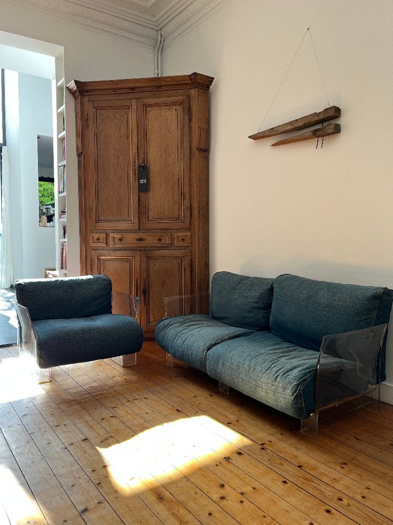 sofa set POP by Kartell with C. Tamborini (tweezit + eenzit), Ophalen, Design, Tweepersoons, 75 tot 100 cm