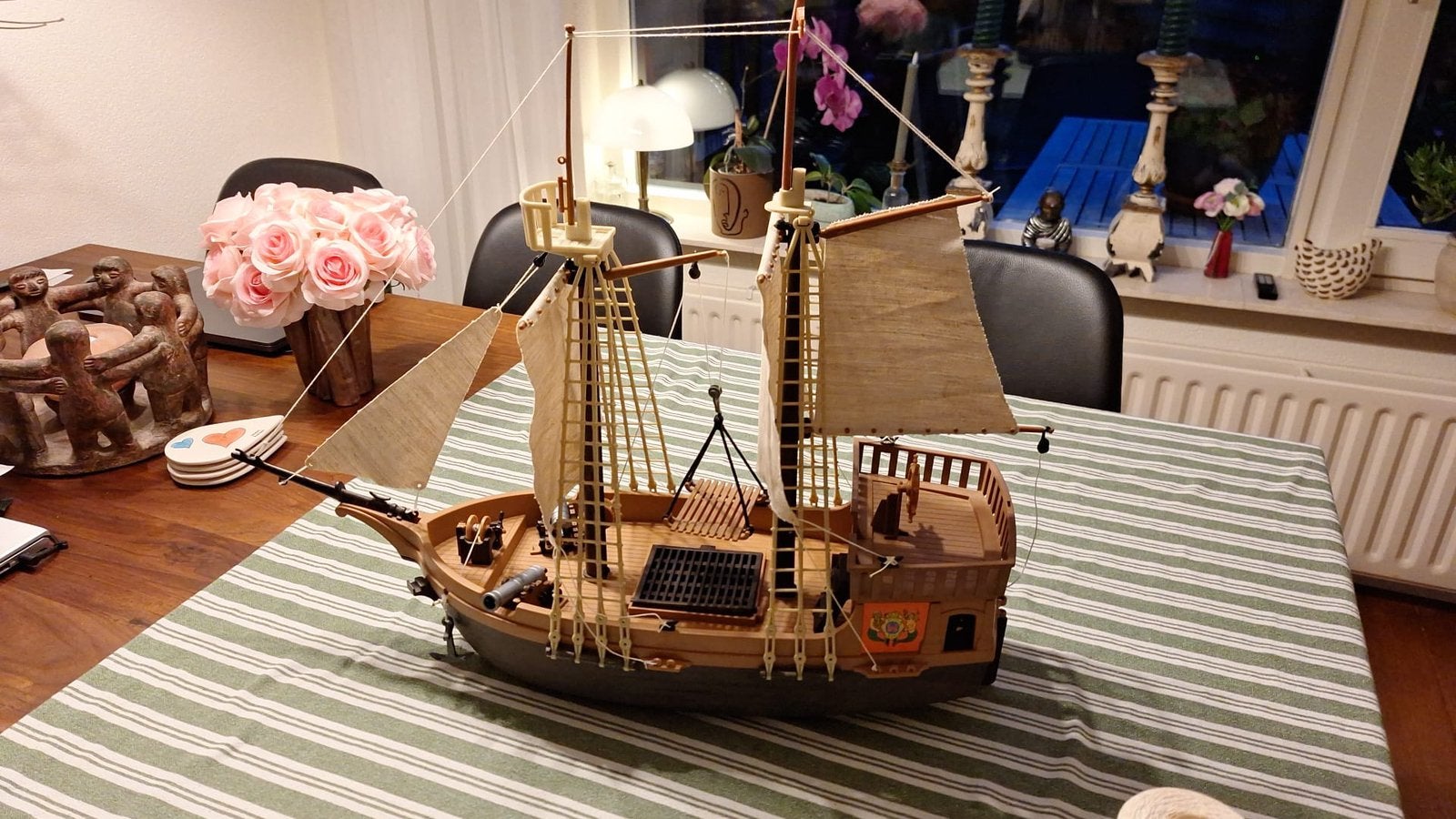 Playmobil Piratenschip met accessoires en figuren, Pirates, Gebruikt, Complete set, Ophalen of Verzenden
