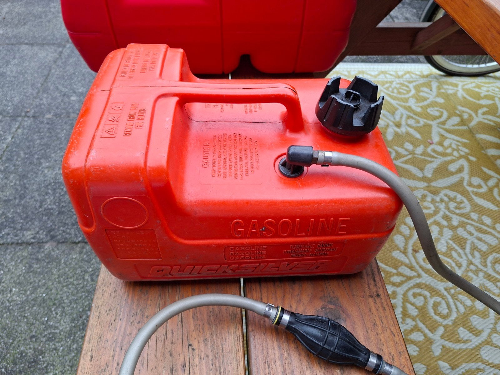 Externe benzinetank 12 liter voor BBmotor., Ophalen, Gebruikt, Motor en Techniek