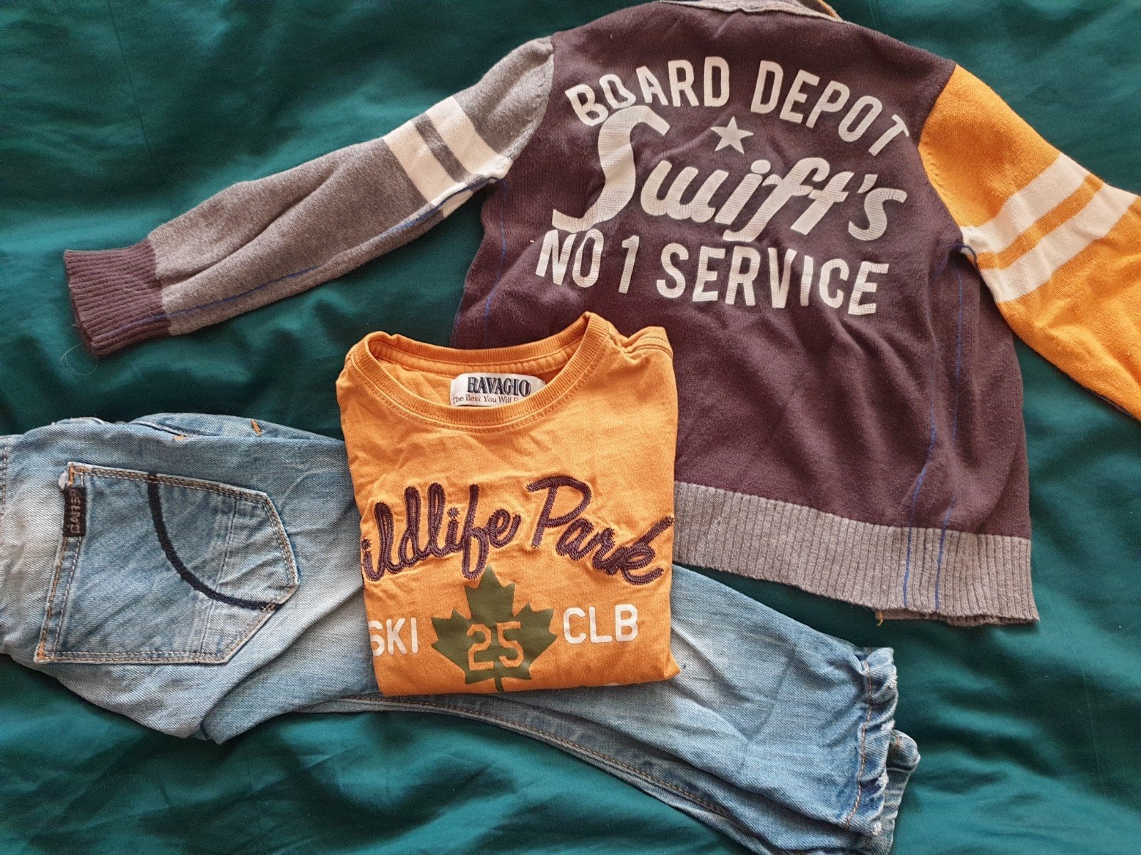 Cars jeans oker geel shirt met bijpassend vest 92, Ophalen, Zo goed als nieuw, Jongen, Trui of Vest
