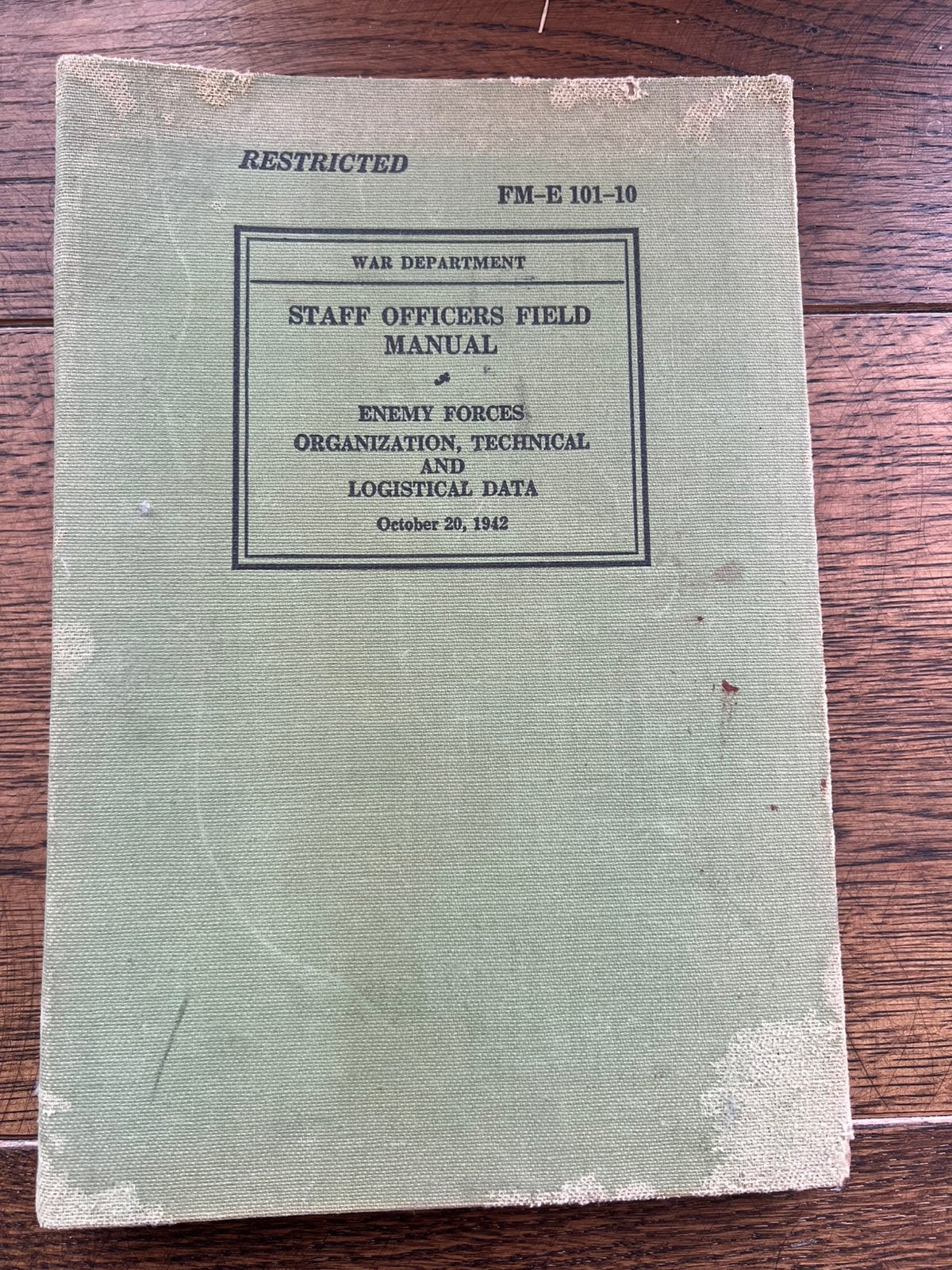 WO2 Amerikaans handboek Italiaans Duits Japans leger, Verzamelen, Amerika, Verzenden, Boek of Tijdschrift