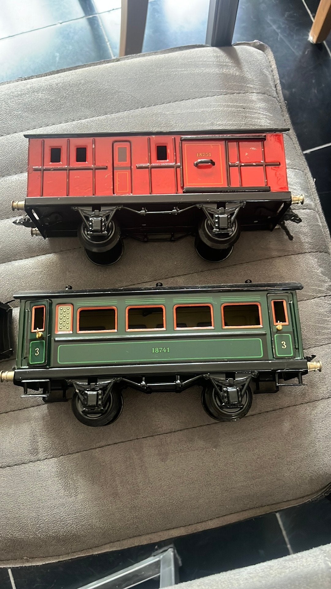 Märklin Spoor 0 wagons 18741 & 18751 in mooie staat, Antiek en Kunst, Ophalen of Verzenden