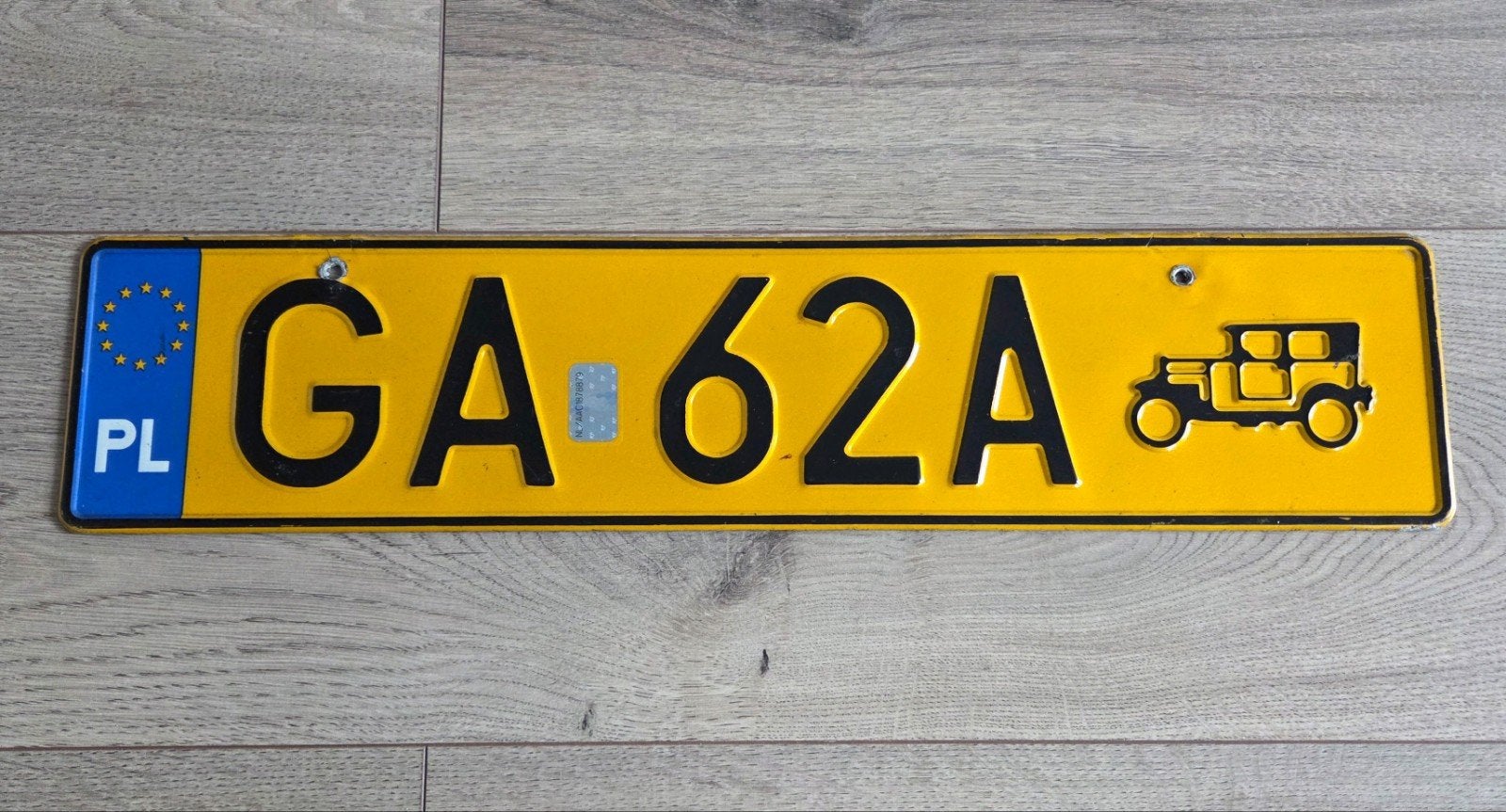 Kentekenplaat nummerplaat nummerbord Polen oldtimer, Ophalen of Verzenden, Gebruikt