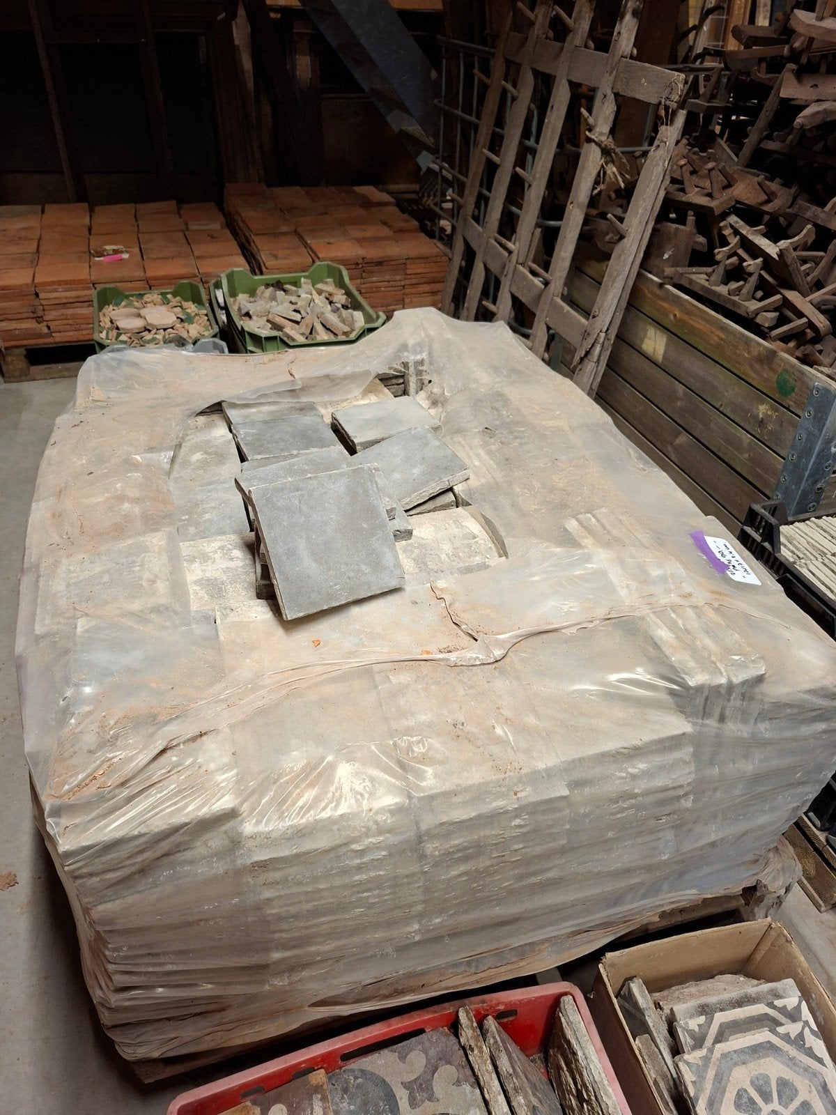 Cementtegels, estrikken 17x17 cm - 22 m² legklaar, Doe-het-zelf en Verbouw, Vloerdelen en Plavuizen, Ophalen, Gebruikt, Overige materialen