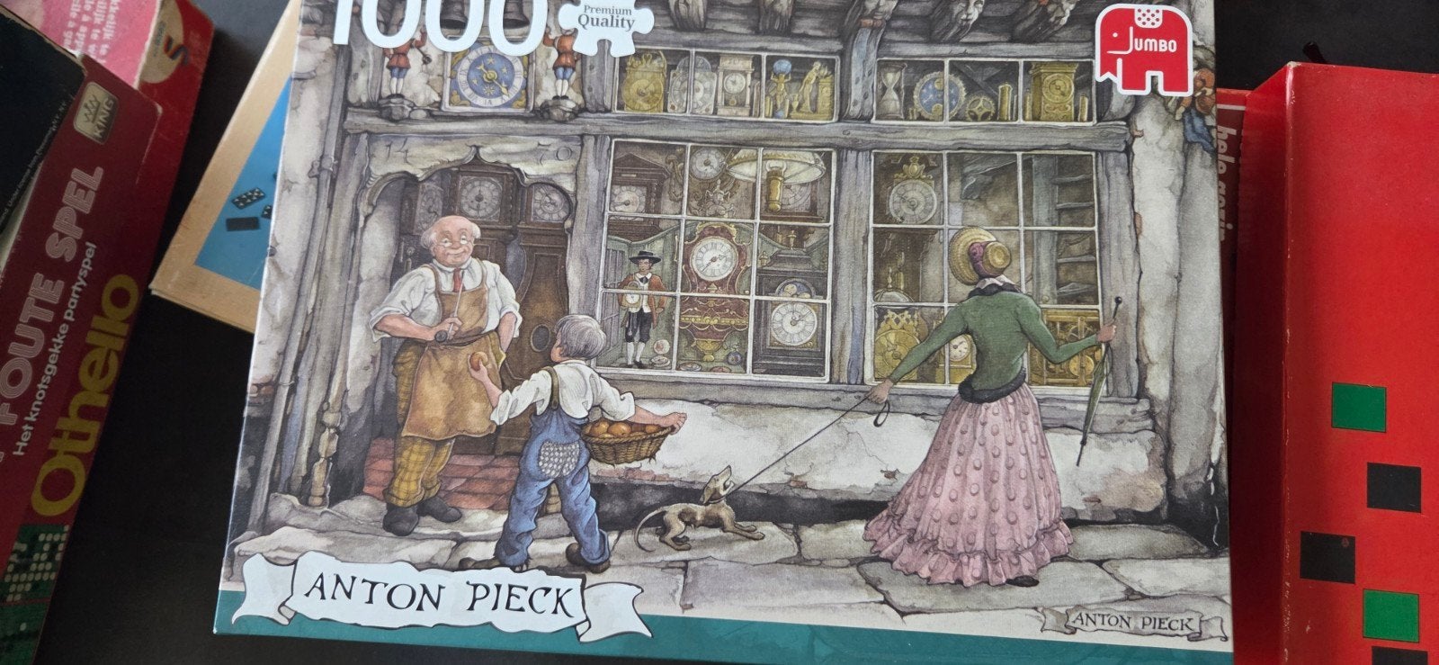 Anton Pieck Jumbo Legpuzzel 1000 stukjes - Klokkenmaker, Ophalen