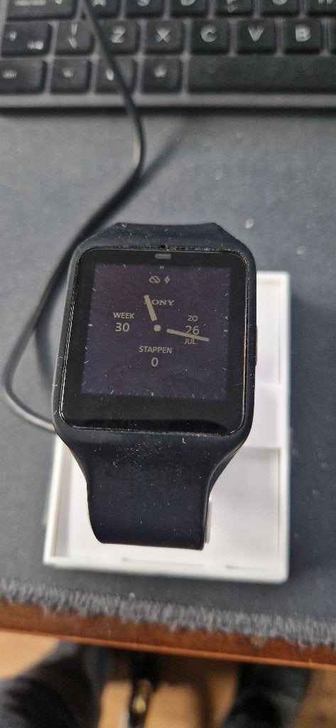 Sony Smart Watch 3, Zwart, Ophalen of Verzenden, Zo goed als nieuw, Sony
