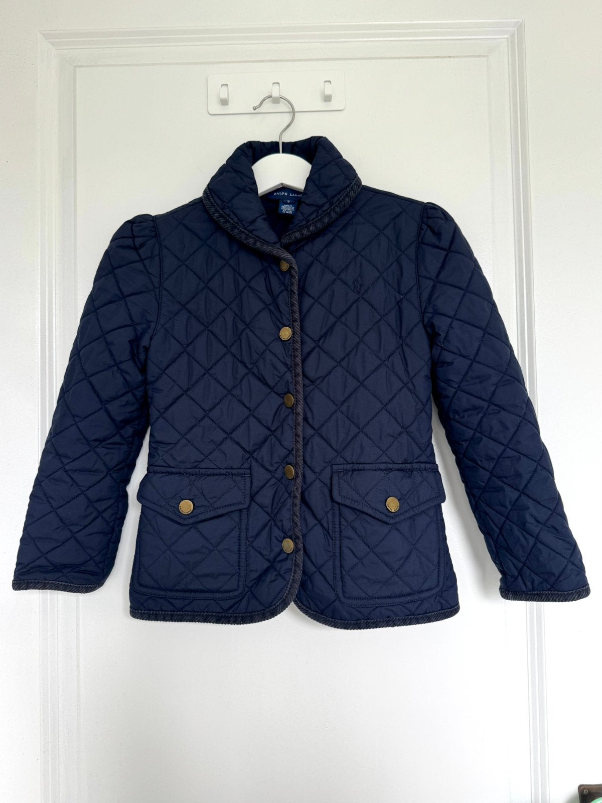 Ralph Lauren gewatteerde jas voor meisjes - Maat 6, Ophalen of Verzenden, Gebruikt, Meisje