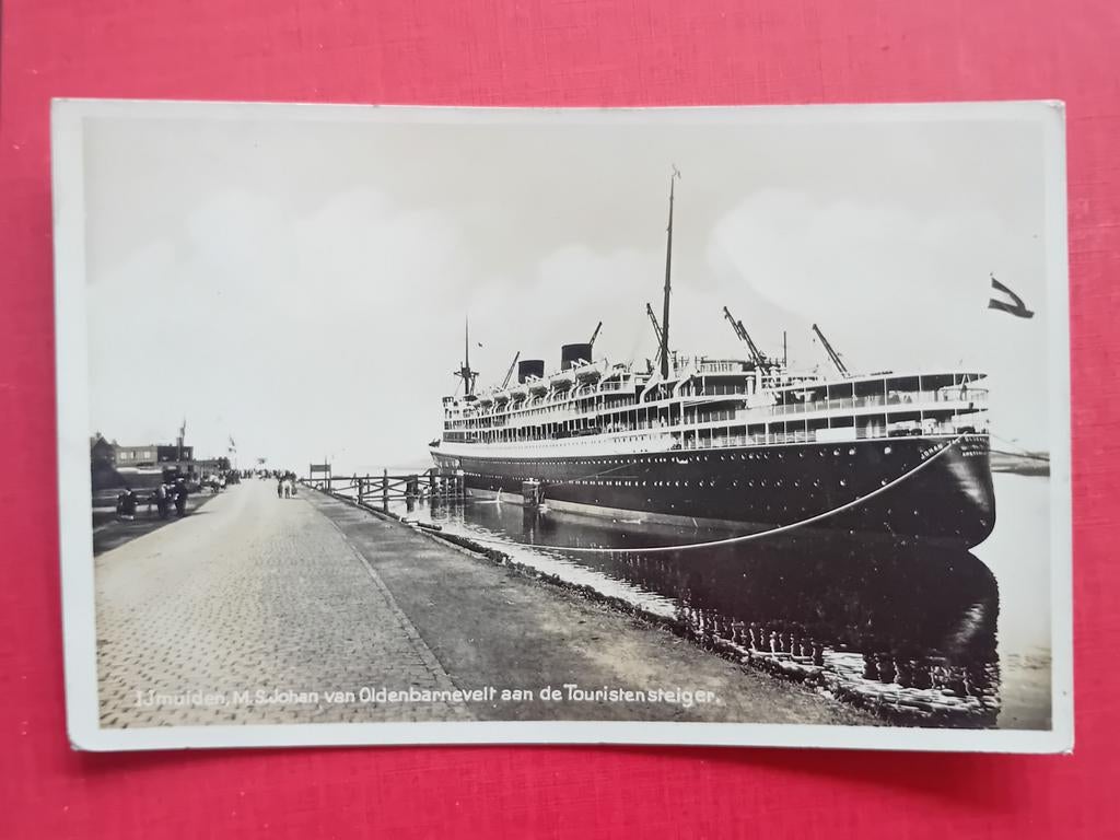 Ansichtkaart M.S. Johan van Oldenbarnevelt, Verzamelen, Scheepvaart, Ophalen of Verzenden, Gebruikt, Kaart, Foto of Prent