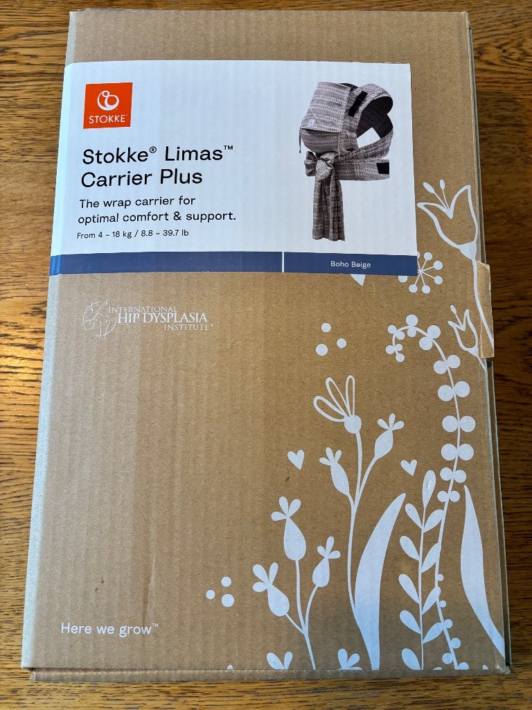 Draagzak - Stokke -  Boho Beige, Buik of Rug, Nieuw, Draagzak, Ophalen